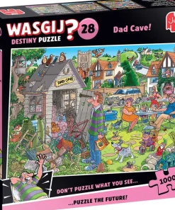Jumbo puzzel Wasgij Destiny mancave van pa 68 x 49 cm 1000 stukjes