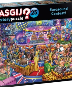 Jumbo puzzel Wasgij Mystery eurosound contest 68 x 49 cm 1000 stukjes