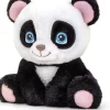Keel Toys knuffel panda wit / zwart H 16 cm