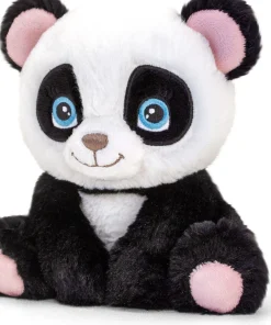 Keel Toys knuffel panda wit / zwart H 16 cm