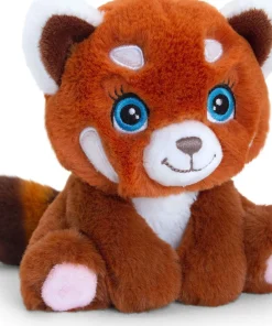 Keel Toys knuffel rode panda bruin / rood H 16 cm